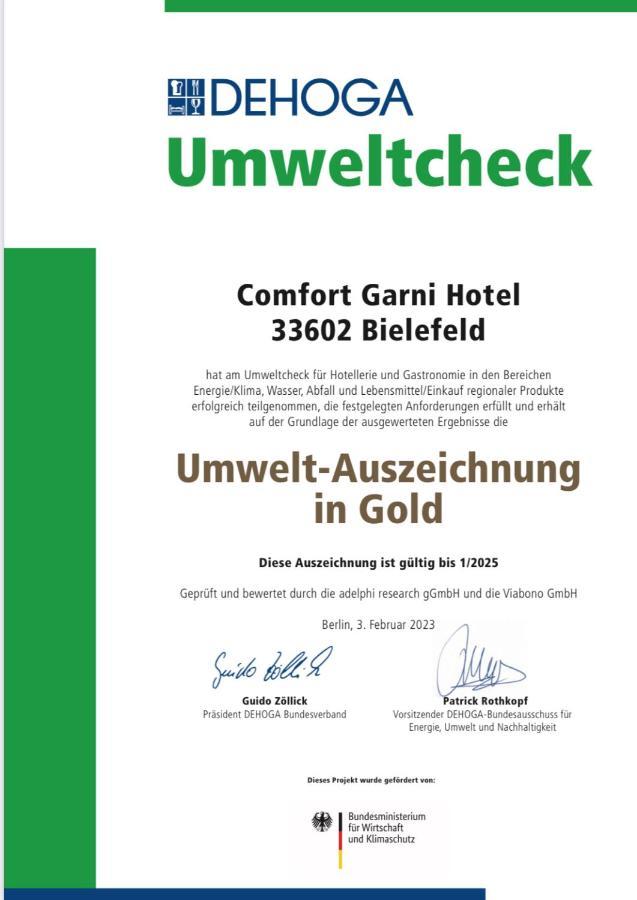 Comfort Garni Stadtzentrum Hotel Bielefeld Exterior foto